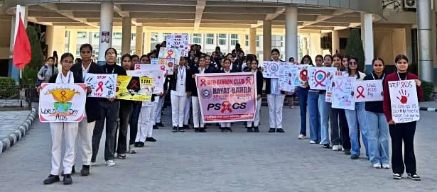 रयात बाहरा कॉलेज ऑफ नर्सिंग में विश्व एड्स दिवस पर जागरूकता कार्यक्रम आयोजित